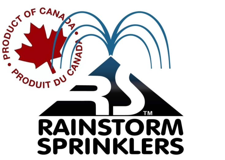 Rainstorm Sprinklers Our trademarked logo